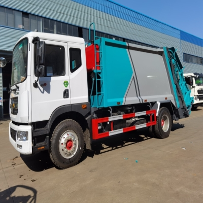 程力威牌12立方压缩垃圾车_垃圾分类运输车