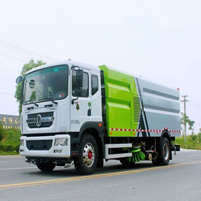 程力威洗扫车_东风15立方天然气洗扫车