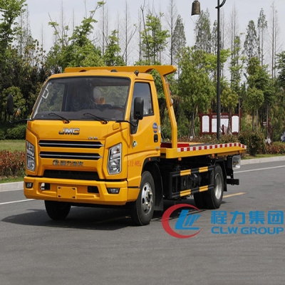 程力威牌清障车_五十铃一拖二清障车