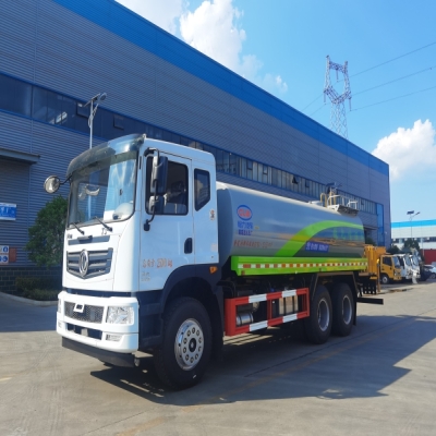 程力牌15立方抑尘车_华神T5后双桥多功能洒水车