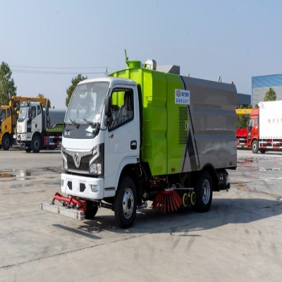 前置磁铁吸盘洗扫车_钢铁厂、机场磁铁吸盘道路清扫车