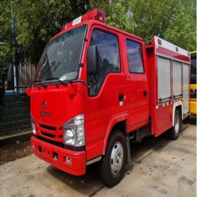程力威牌水罐消防车_2吨五十铃600p水罐消防车