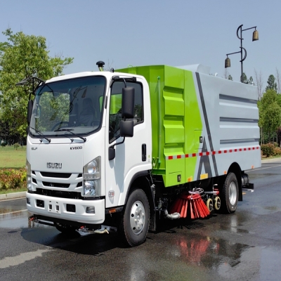 程力牌洗扫车_五十铃高端10立方洗扫车