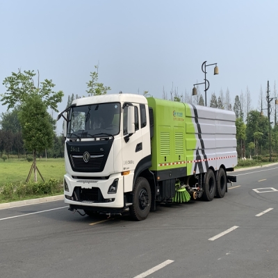 程力威洗扫车_东风天龙22立方大型洗扫车