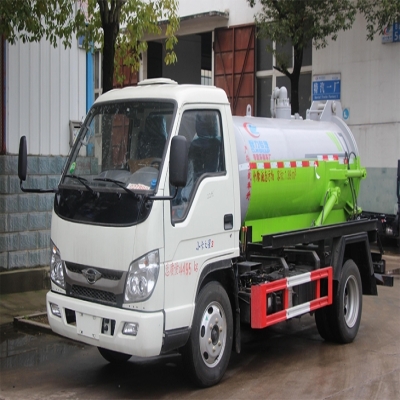 福田小卡之星2立方吸污车_蓝牌吸污车