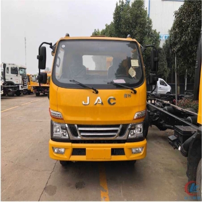 江淮骏铃V5一拖二平板清障车