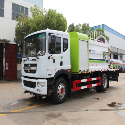程力抑尘车_多功能10吨60米雾炮抑尘车