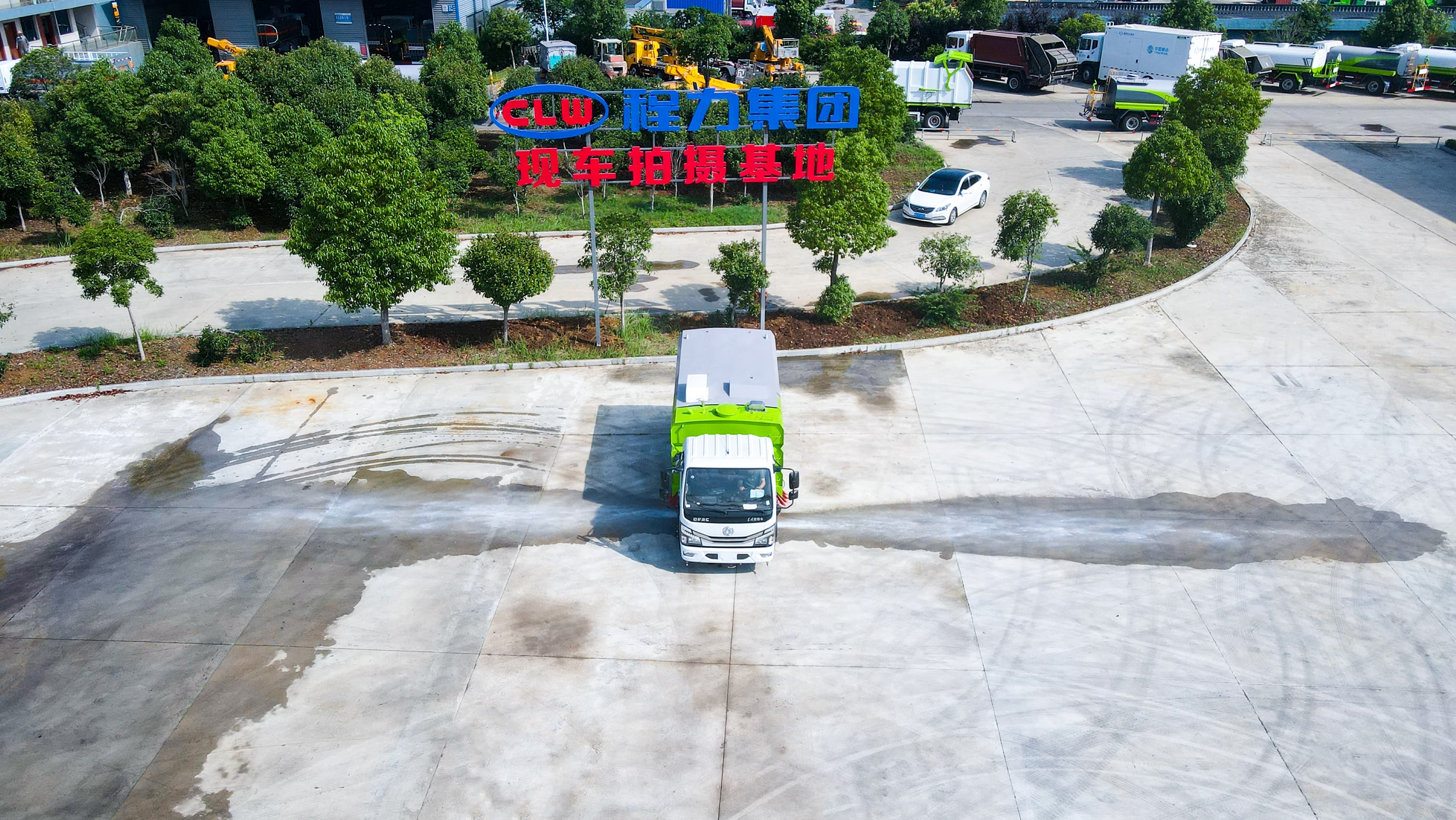 程力威6立方洗扫车_东风多利卡道路洗扫车